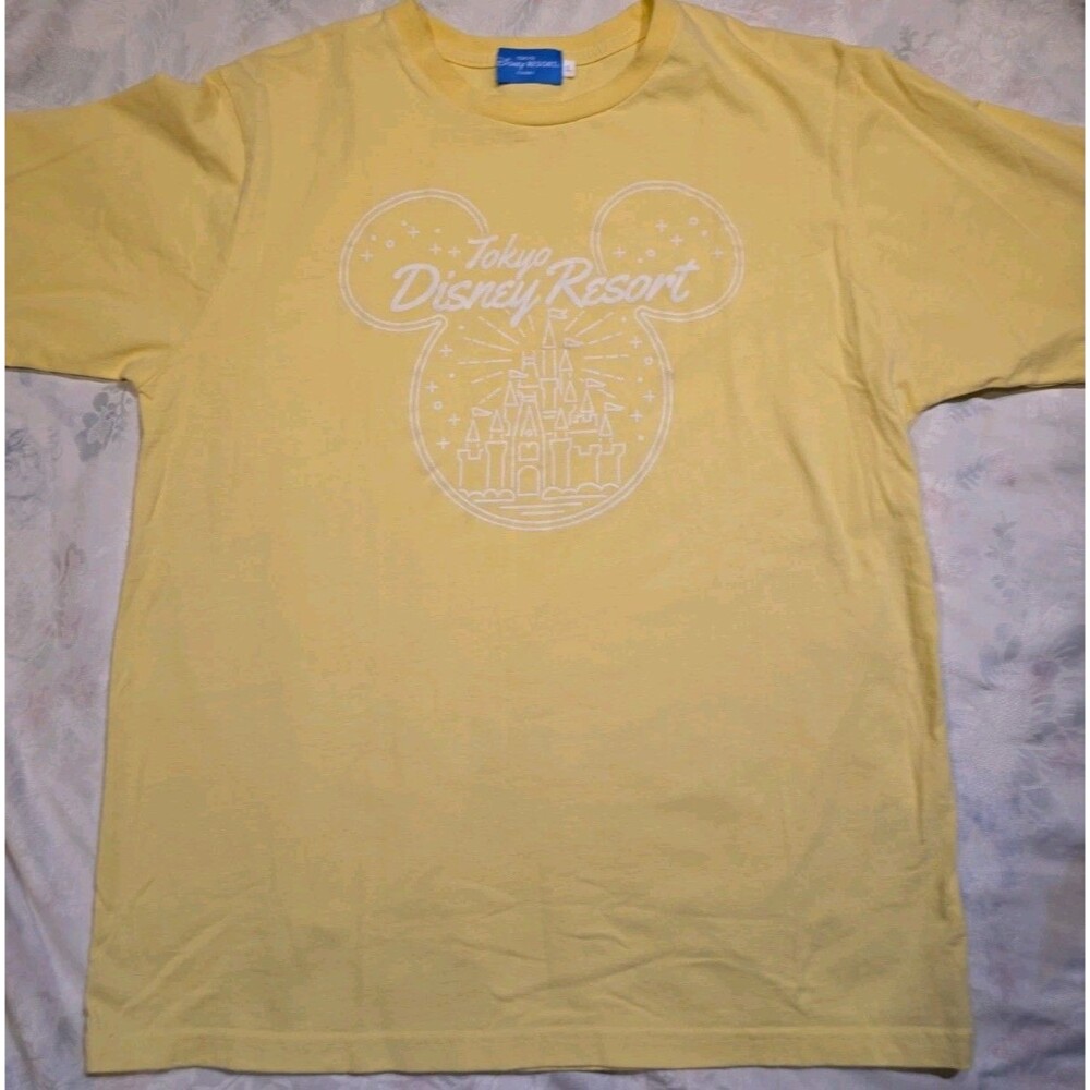Tokyo Disney Resort Cinderella Castle Graphics Mickey Head Tshirt - Women's Sz L